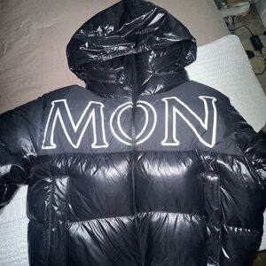 Moncler Shiny Black Hooded Jacket